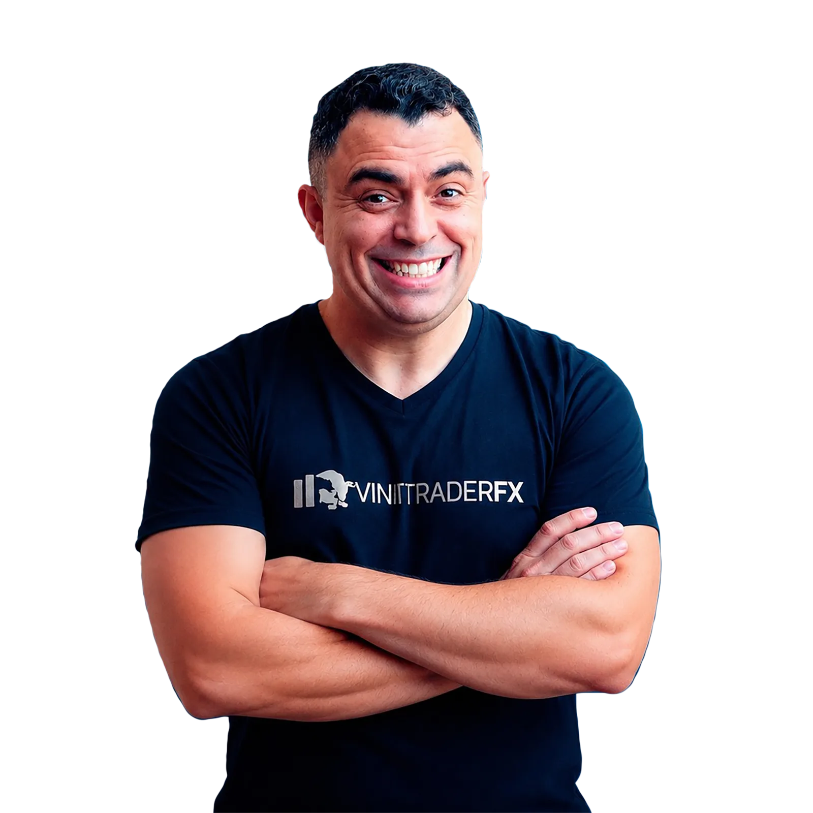 Vini Trader FX com gráfico de Forex no notebook